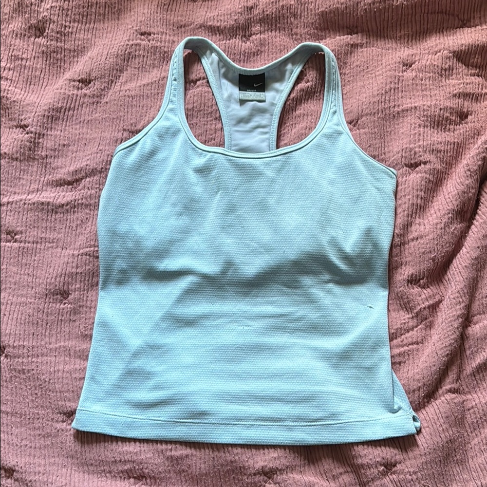 5/$25 Nike Light Blue Dri Fit Tank Top